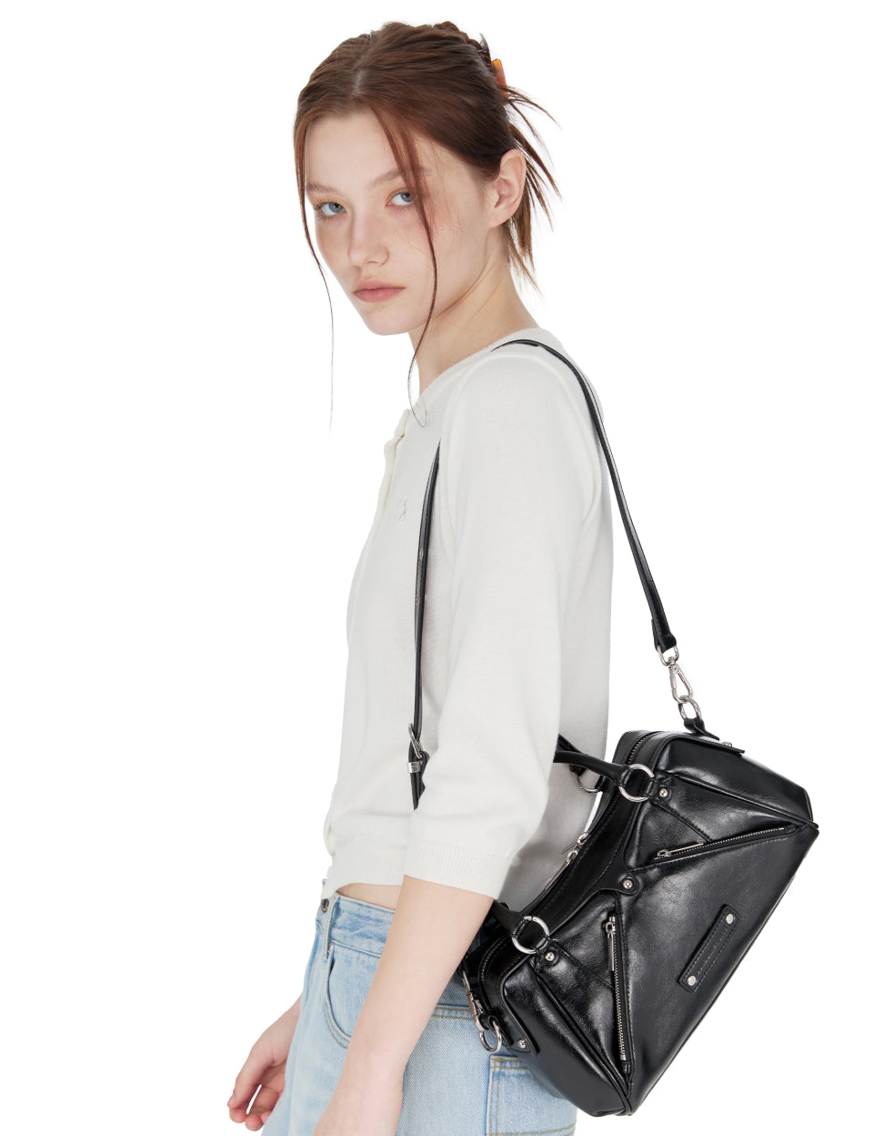 Pre-order ] Faux Leather Mini M.O.S Bag – Twinkle Star