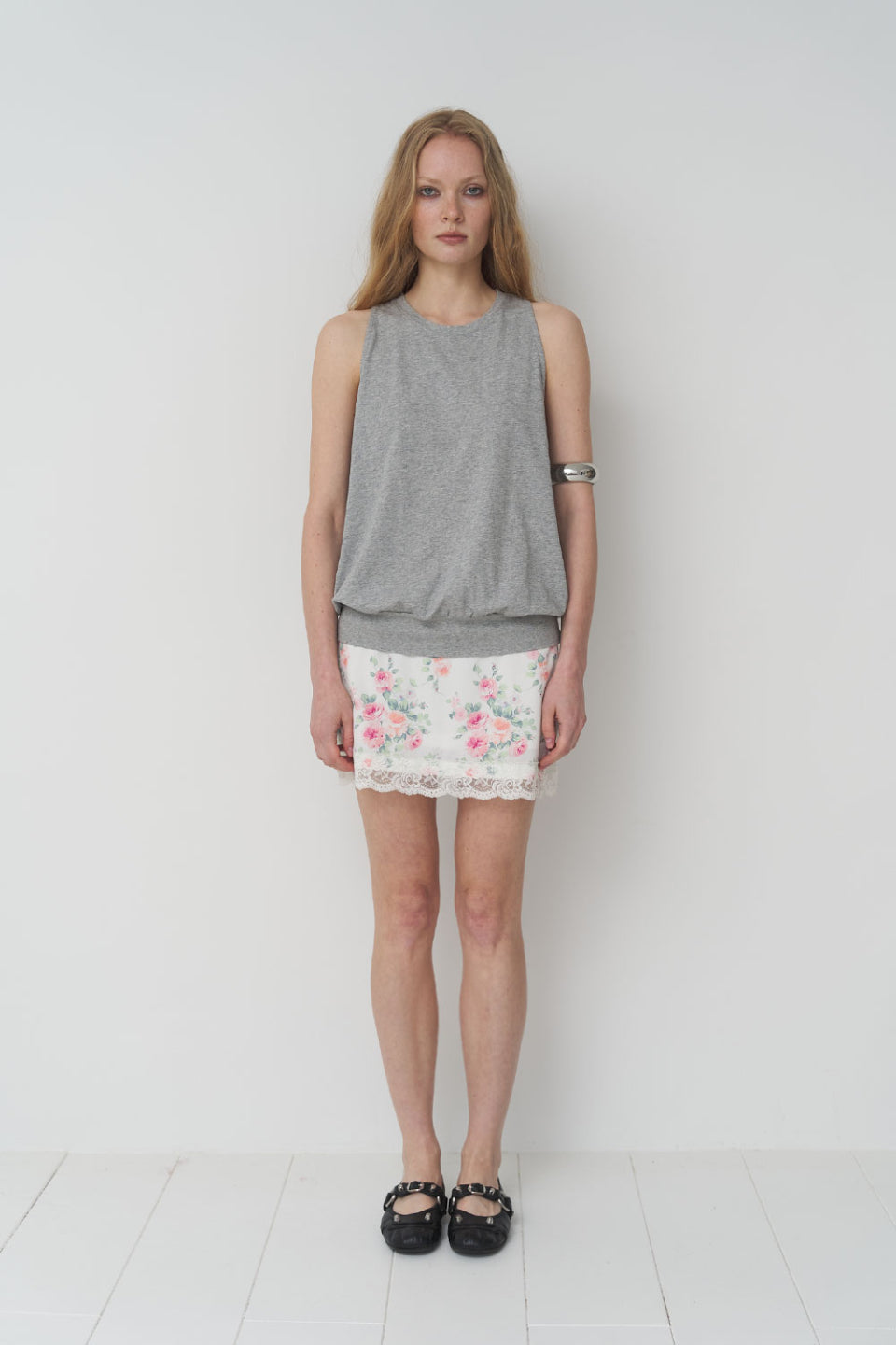 [ Pre-order ] Lace Satin Skirt