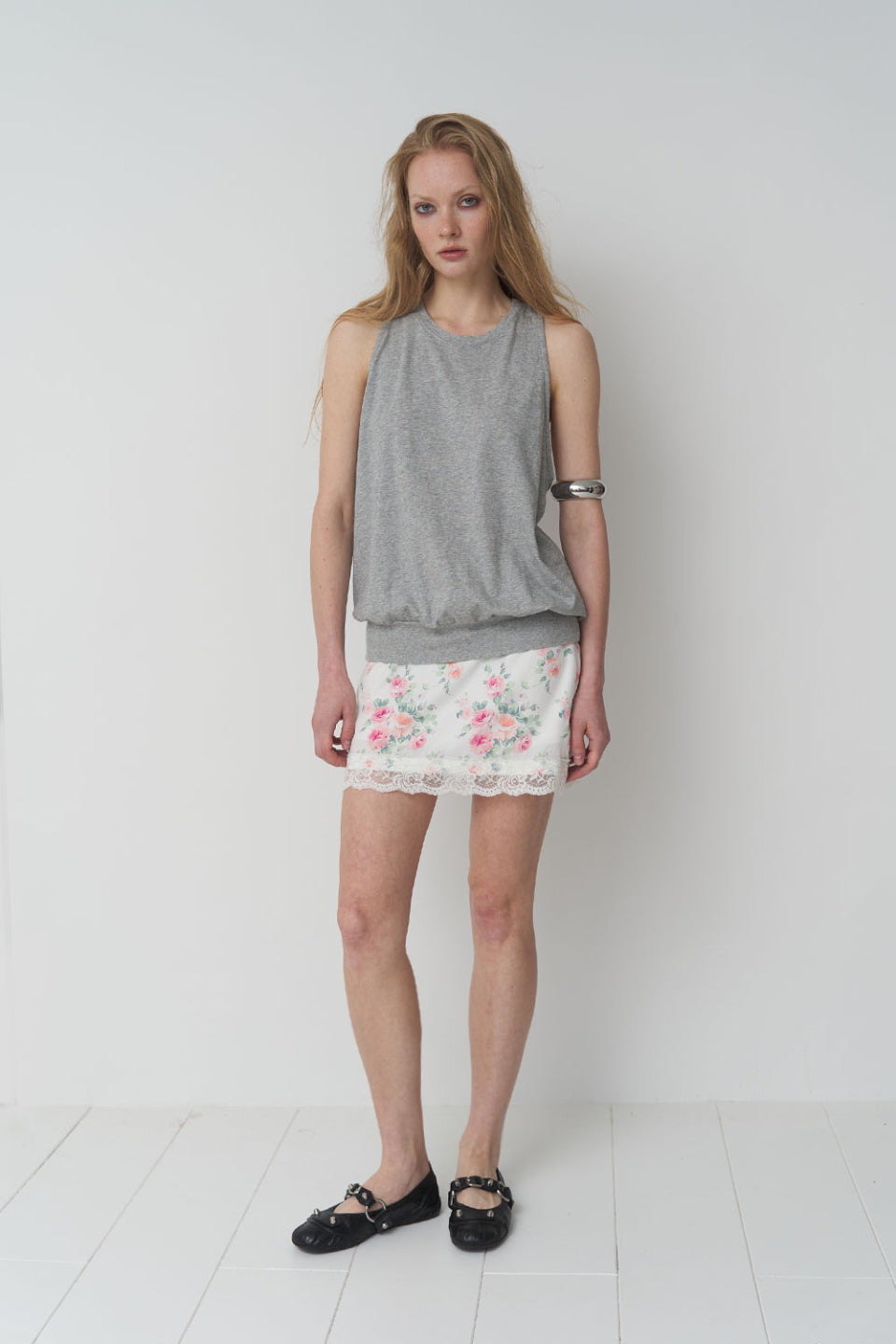 [ Pre-order ] Lace Satin Skirt