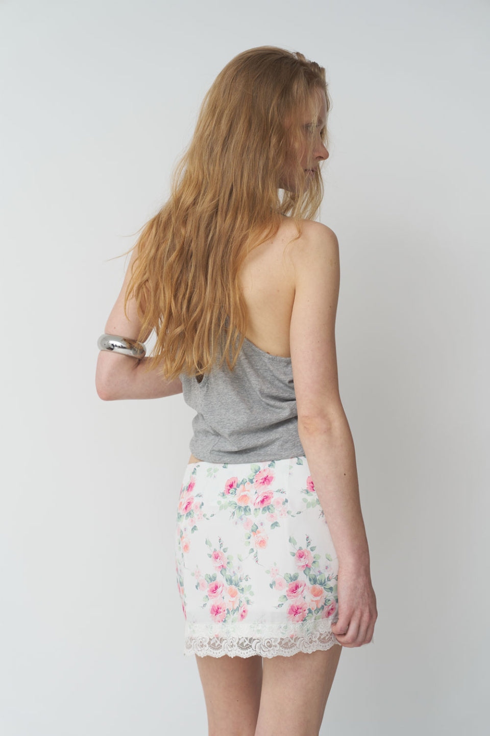 [ Pre-order ] Lace Satin Skirt