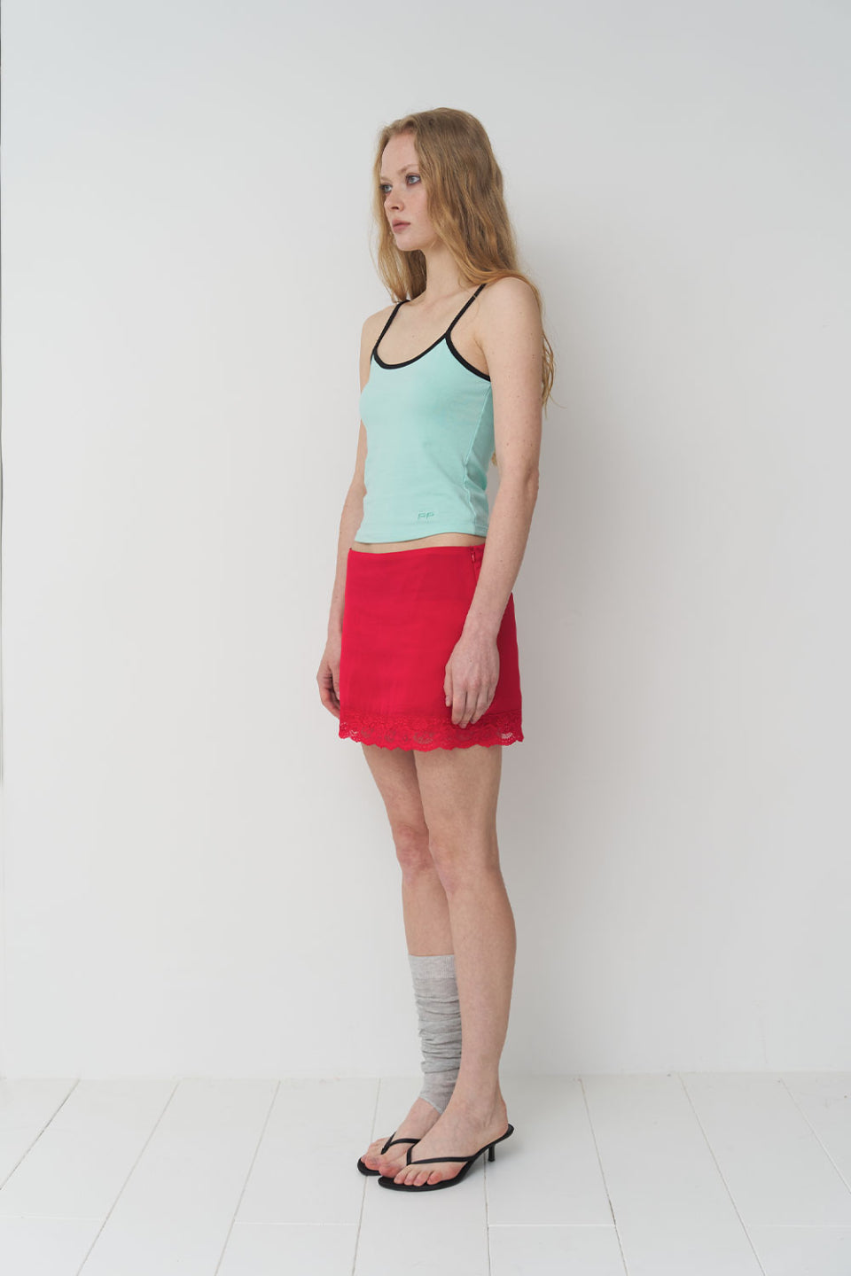 [ Pre-order ] Lace Satin Skirt