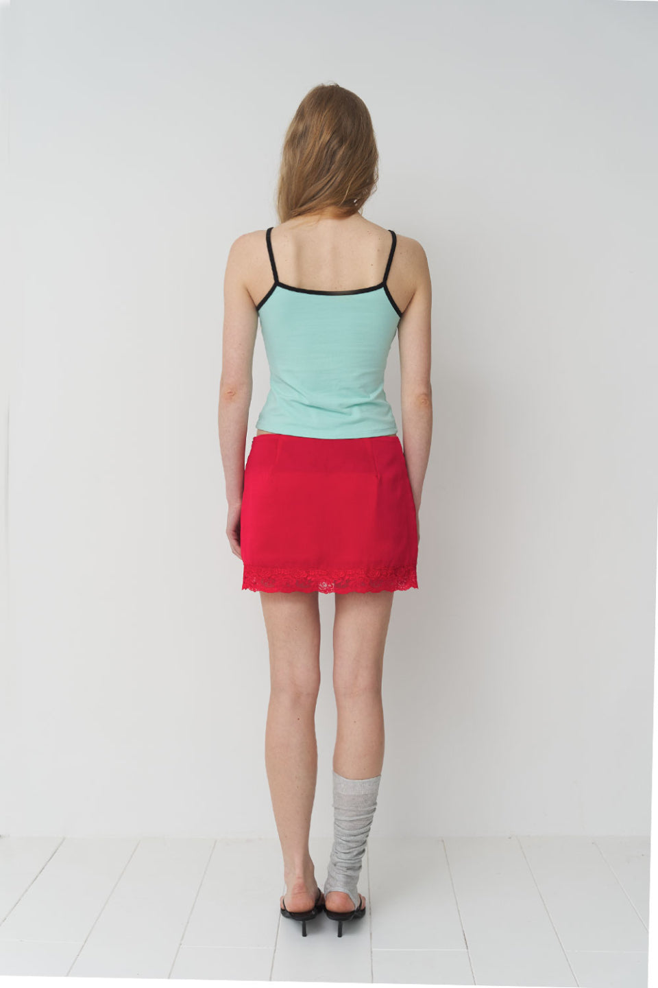 [ Pre-order ] Lace Satin Skirt