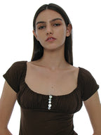 [ 店主推薦 Pre-order ] Button-Up Gathering Top ( M有現貨 )