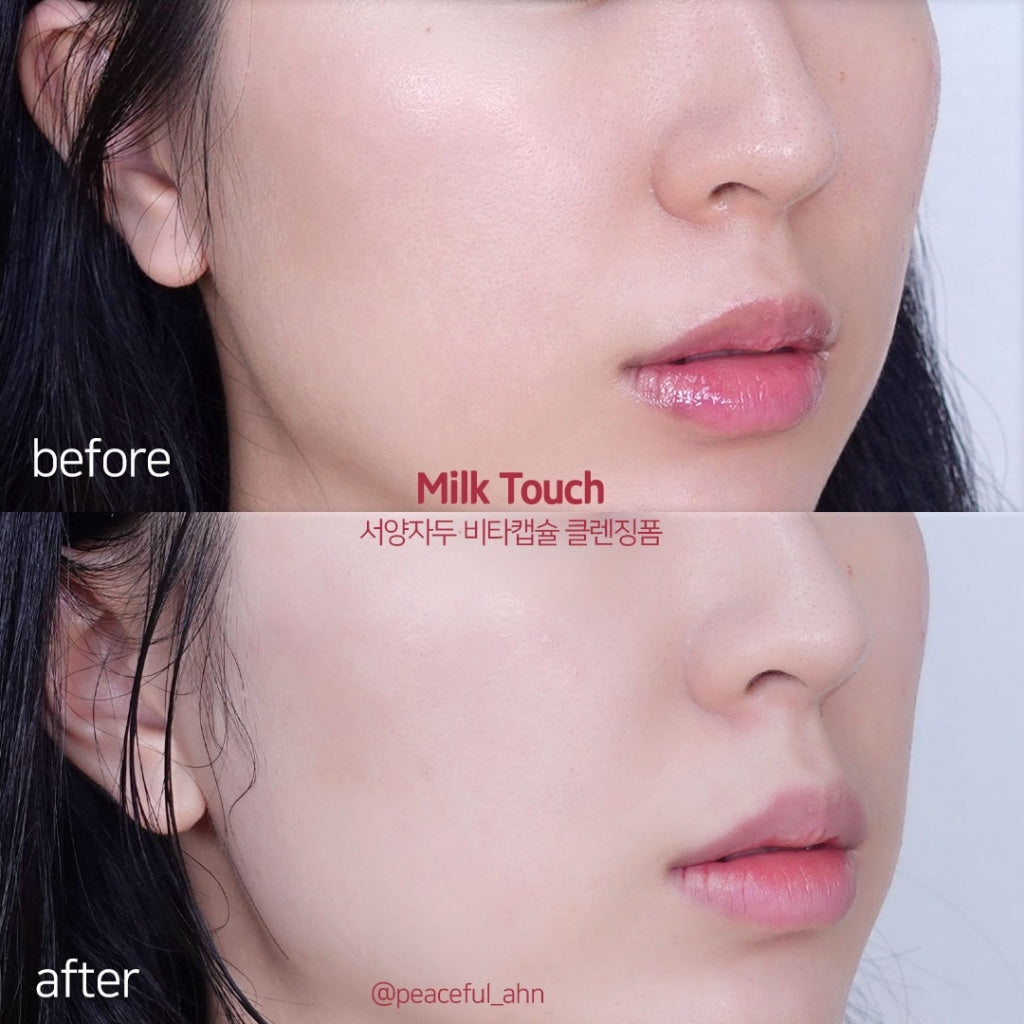 [ Pre-order ] Milk Touch❤️維他命精華膠囊亮白洗面乳 ( 乾肌/油肌都啱用👍🏻 )