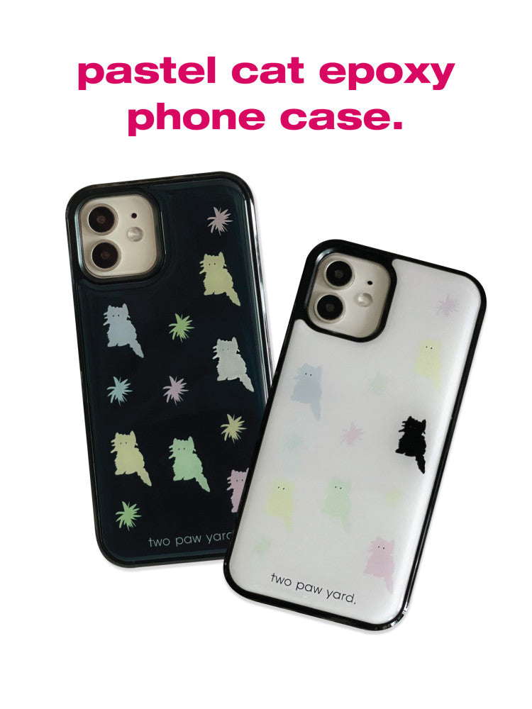 [ Pre-order ] Pastel Cat Confetti Epoxy Phonce Case