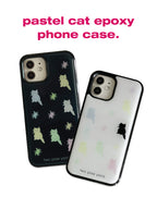 [ Pre-order ] Pastel Cat Confetti Epoxy Phonce Case