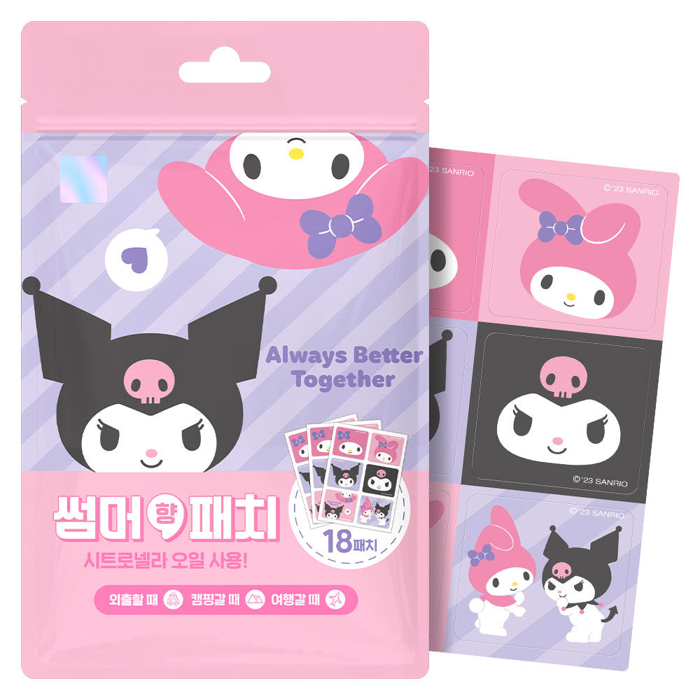 [ 韓國直送🇰🇷現貨 ] Sanrio 正方形兒童防蚊貼 ( 18個入 )