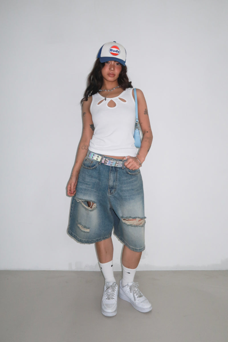 [ Pre-order ] Oatmeal Vintage Washing Jorts