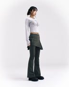 [ Pre-order ] Lotus crew neck top - Gray