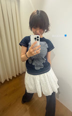 [ Pre-order ] Flower Punching Skirt