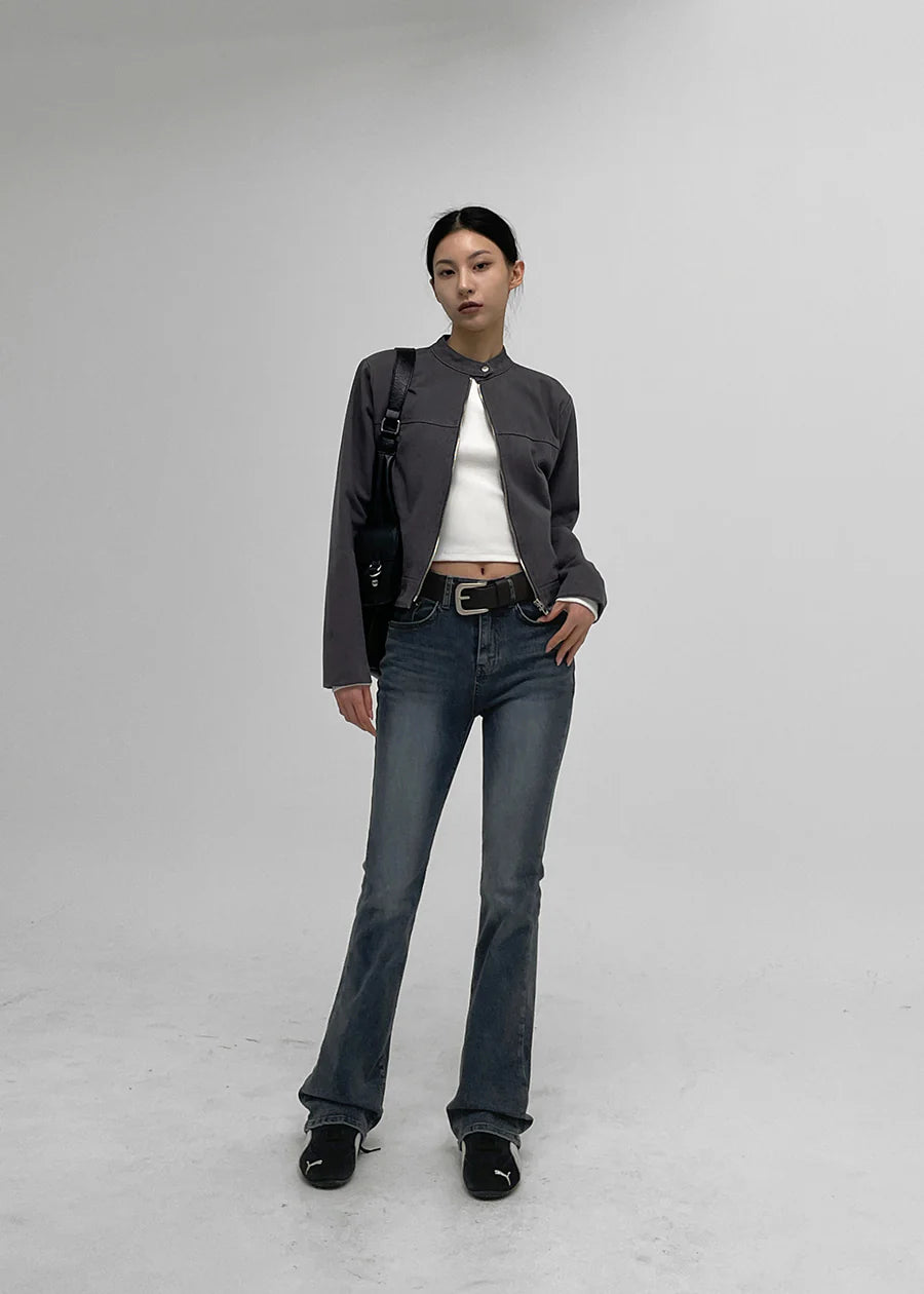 [ Pre-order ] B-Denim Long Slim Boots-cut 017 ( 可選褲長 )