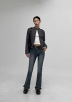 [ Pre-order ] B-Denim Long Slim Boots-cut 017 ( 可選褲長 )