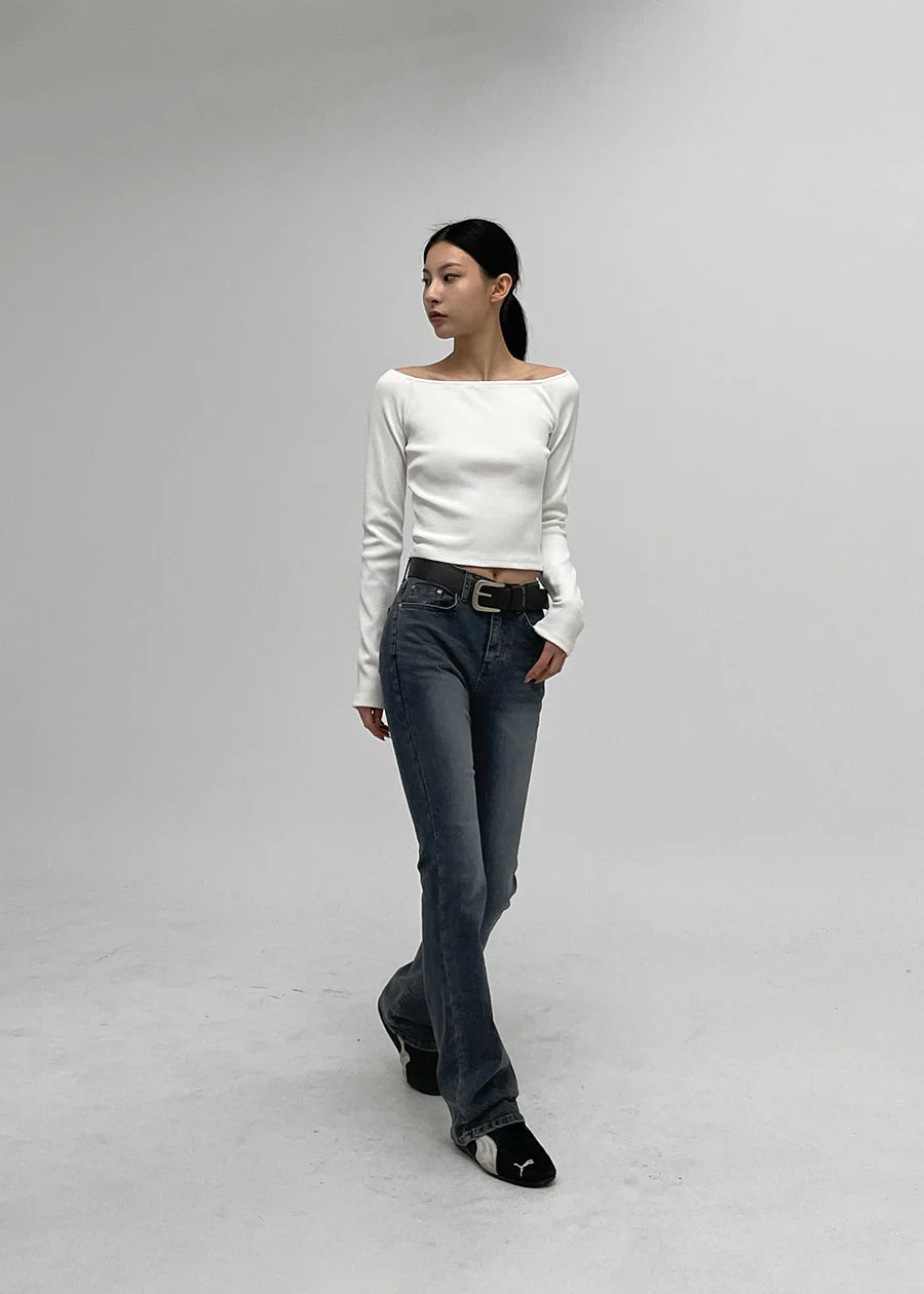 [ Pre-order ] B-Denim Long Slim Boots-cut 017 ( 可選褲長 )