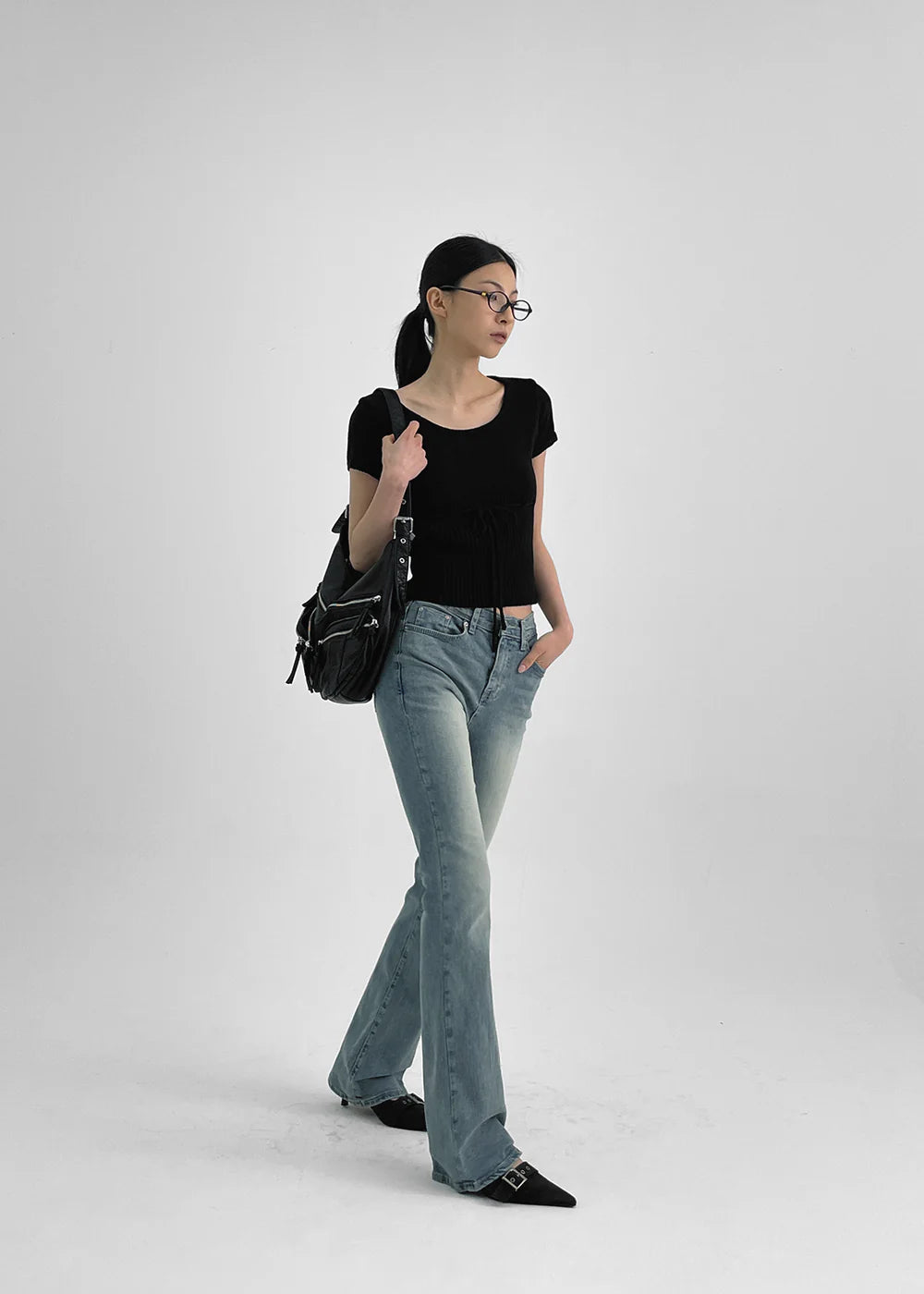 [ Pre-order ] B-Denim Long Slim Boots-cut 017 ( 可選褲長 )