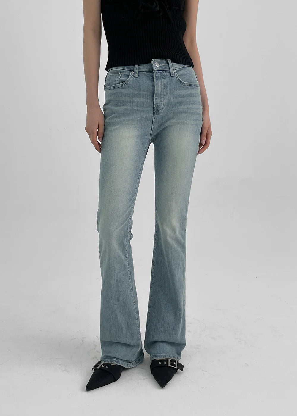 [ Pre-order ] B-Denim Long Slim Boots-cut 017 ( 可選褲長 )