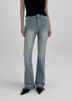 [ Pre-order ] B-Denim Long Slim Boots-cut 017 ( 可選褲長 )