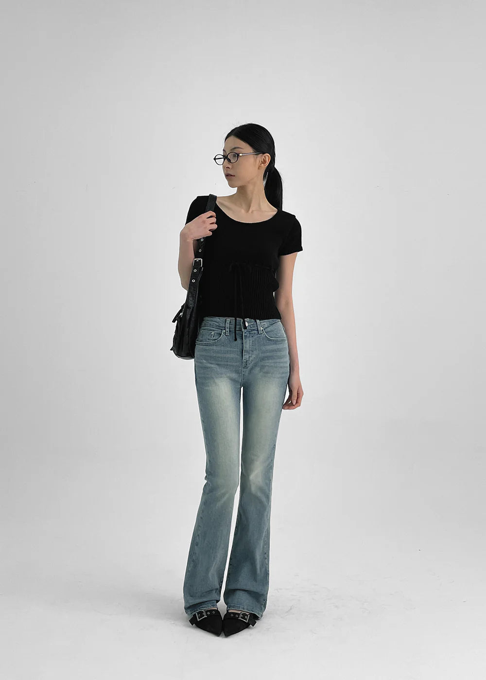 [ Pre-order ] B-Denim Long Slim Boots-cut 017 ( 可選褲長 )