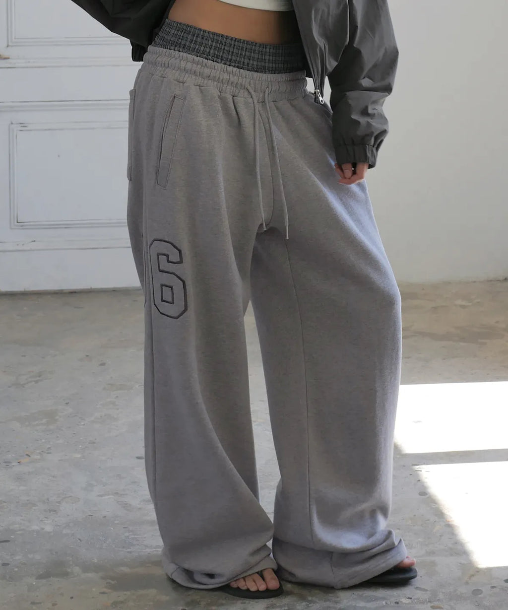 [ Pre-order ] Rockcake Check Layered 96 Wide 2way Jogger