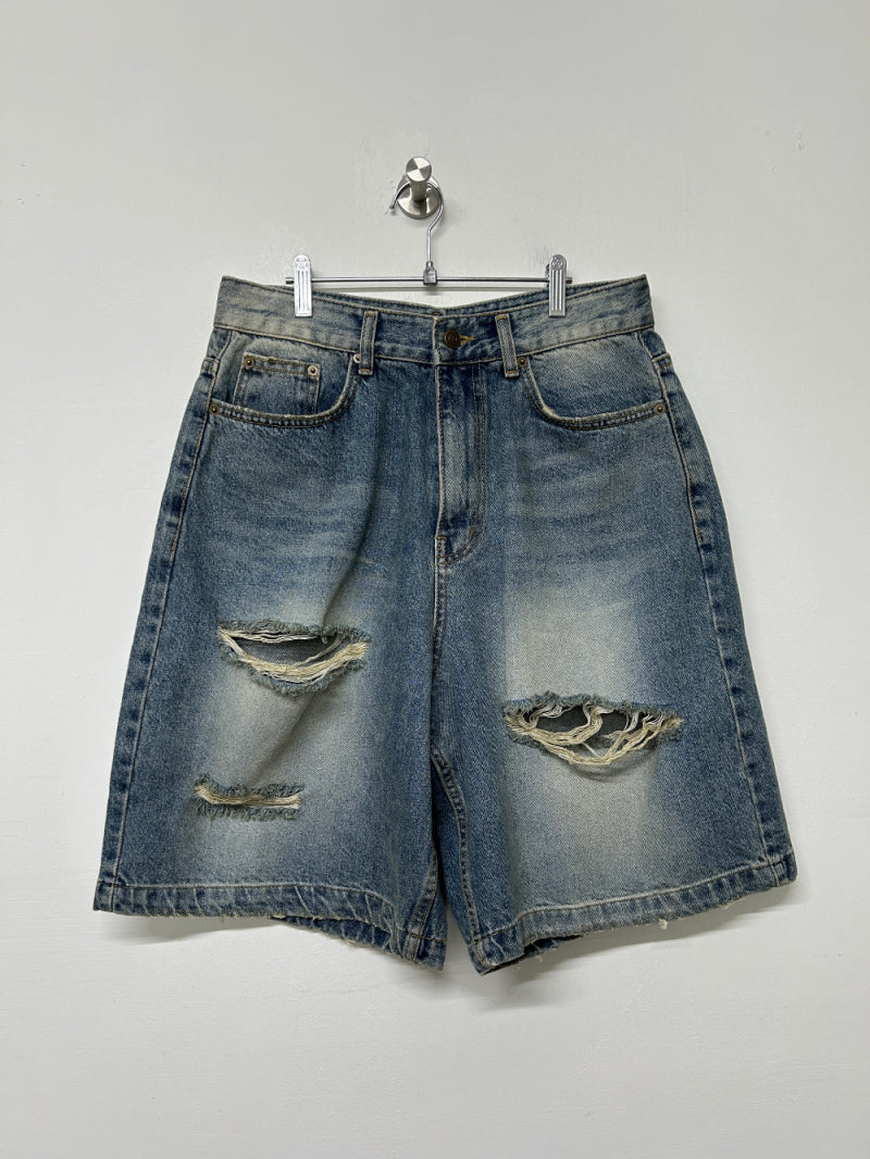 [ Pre-order ] Oatmeal Vintage Washing Jorts