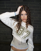 [ 現貨 ] Sculptor Off-Shoulder Cropped Sweatshirt