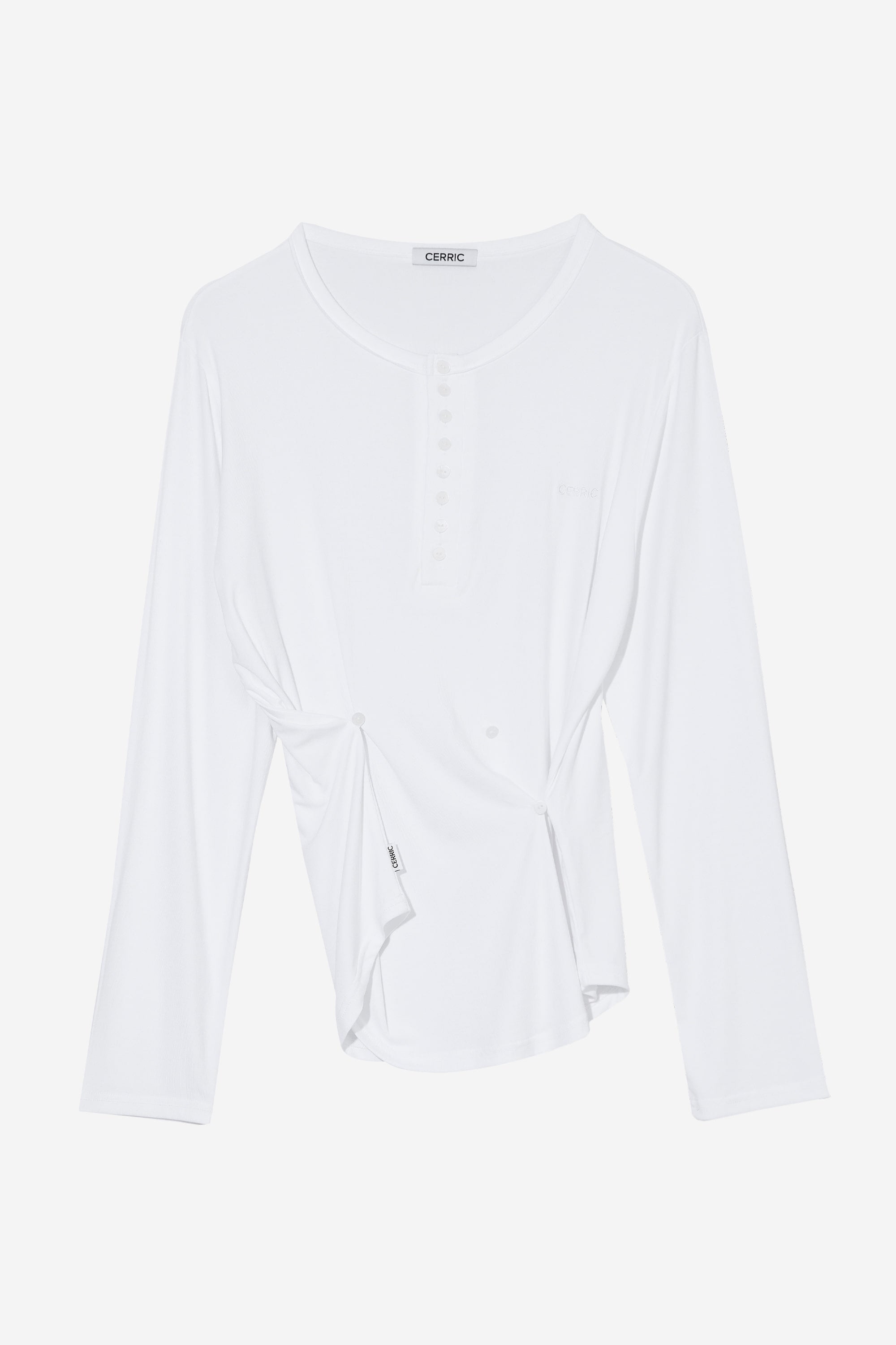 [ Pre-order ] Button Henley Neck Top