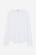 [ Pre-order ] Button Henley Neck Top