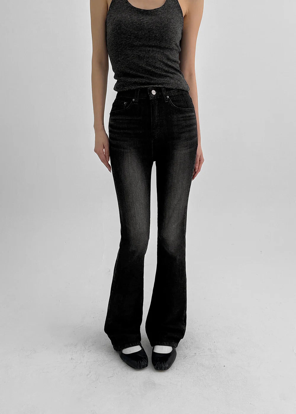 [ Pre-order ] B-Denim Long Slim Boots-cut 017 ( 可選褲長 )