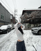 [ KR0457 ] 修身加絨扣鈕上衣三色入 Everyday Long Sleeve Top ( 內含薄絨 )