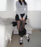 [ 現貨 ] 韓國製防 UV 提臀瘦腿黑絲襪 - 15D