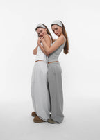 [ Pre-order ] B-Basic Mid-Sweat Cut-Out Wide Pants