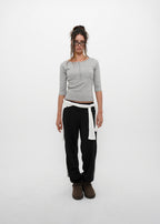 [ Pre-order ] B-Basic Tension Standard Henley Neck 3/4 Sleeve T-Shirt