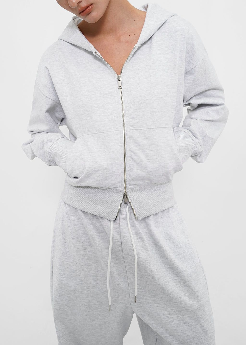 [ Pre-order ] B-Basic Mid-Sweat Hooded Zip-Up
