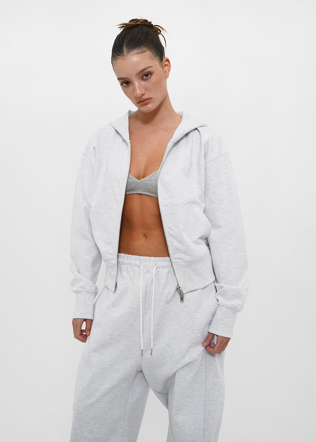 [ Pre-order ] B-Basic Mid-Sweat Hooded Zip-Up