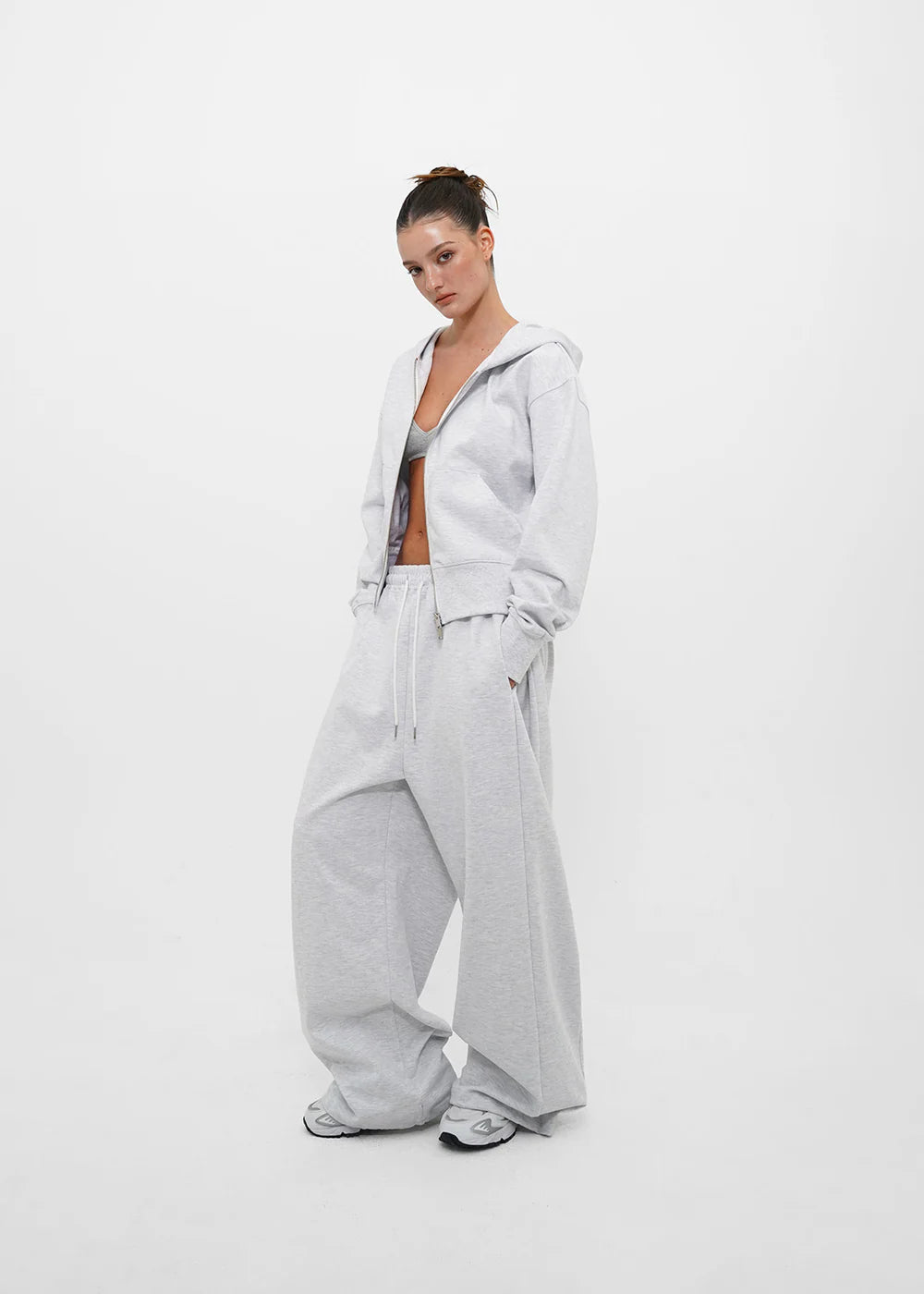 [ Pre-order ] B-Basic Mid-Sweat Folding Two-Way Pants