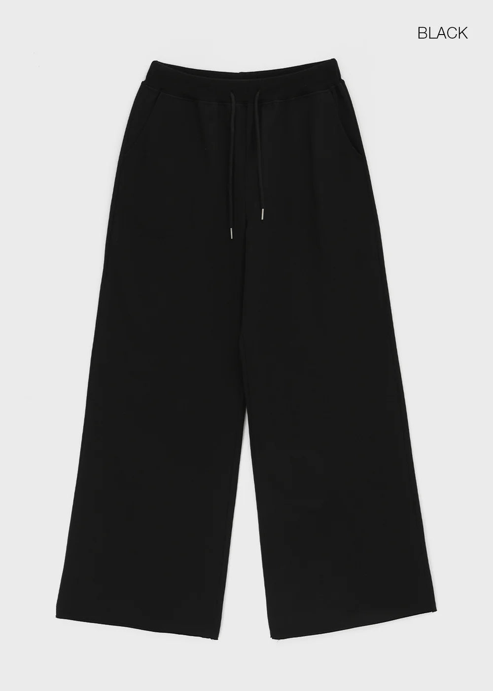 [ Pre-order ] B-Basic Mid-Sweat Cut-Out Wide Pants
