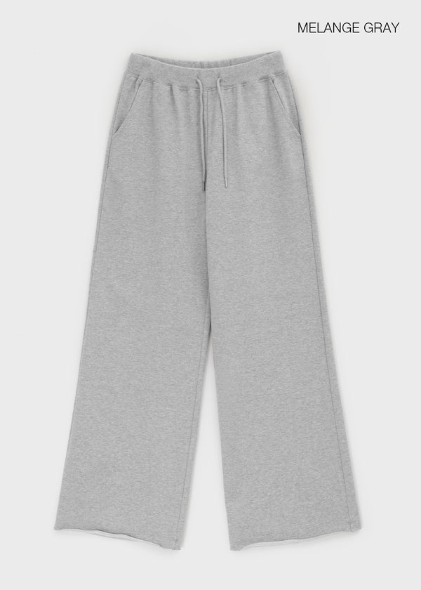 [ Pre-order ] B-Basic Mid-Sweat Cut-Out Wide Pants