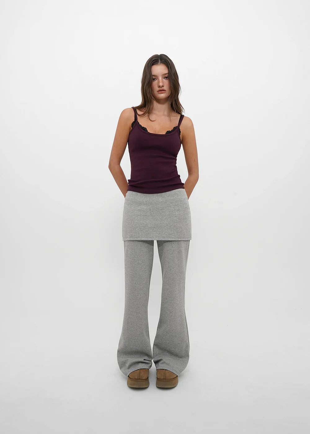 [ Pre-order ] B-Basic AirSweat Bootcut Skirt-Pants