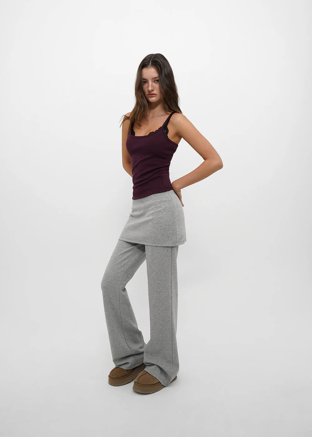 [ Pre-order ] B-Basic AirSweat Bootcut Skirt-Pants