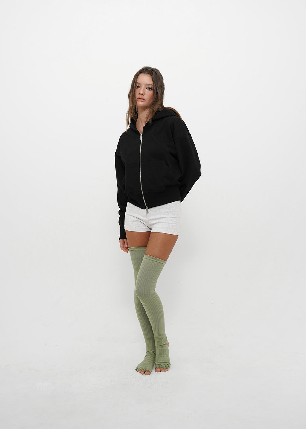 [ Pre-order ] B-Basic Mid-Sweat Hooded Zip-Up