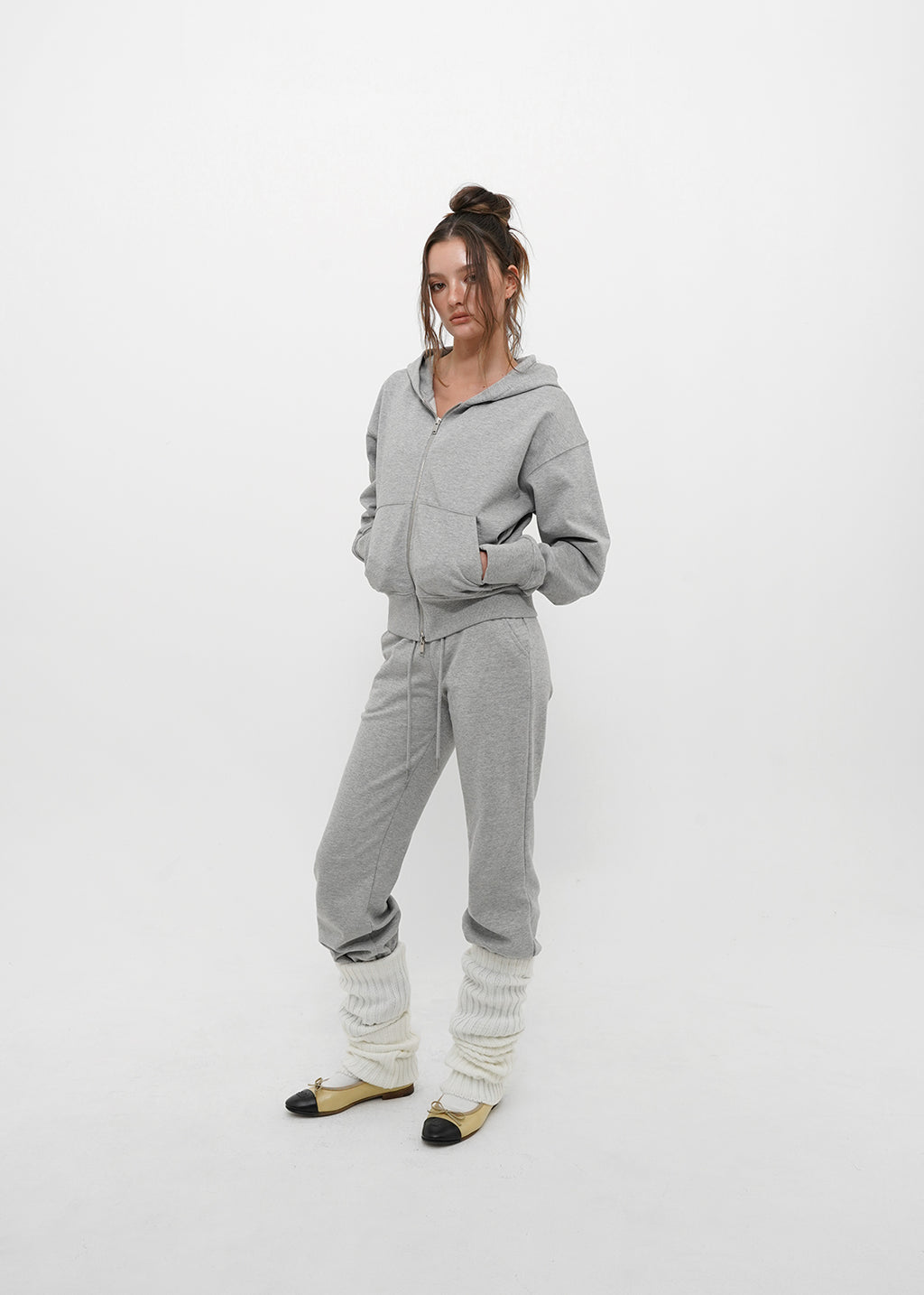 [ Pre-order ] B-Basic Mid-Sweat Hooded Zip-Up