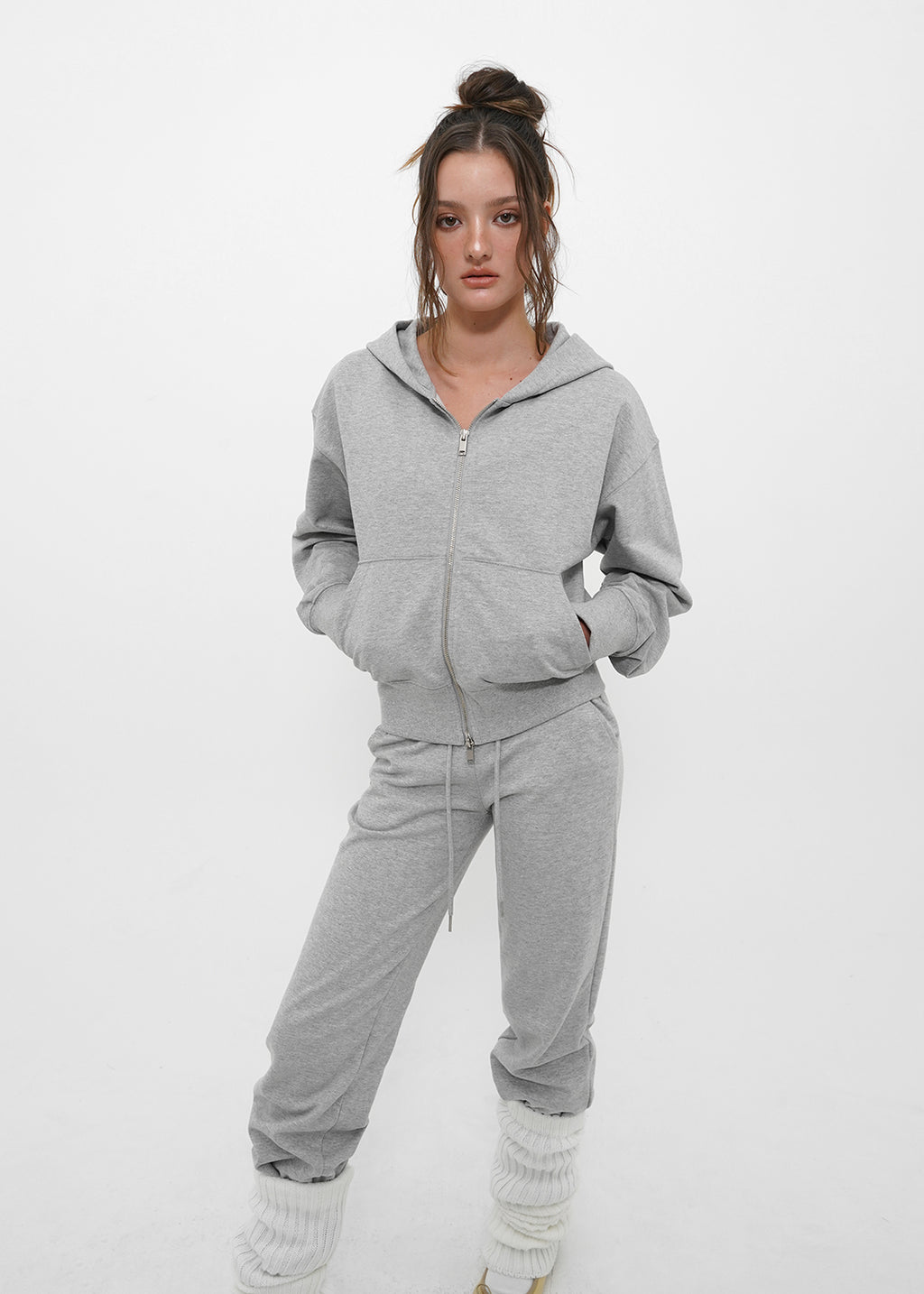 [ Pre-order ] B-Basic Mid-Sweat Hooded Zip-Up
