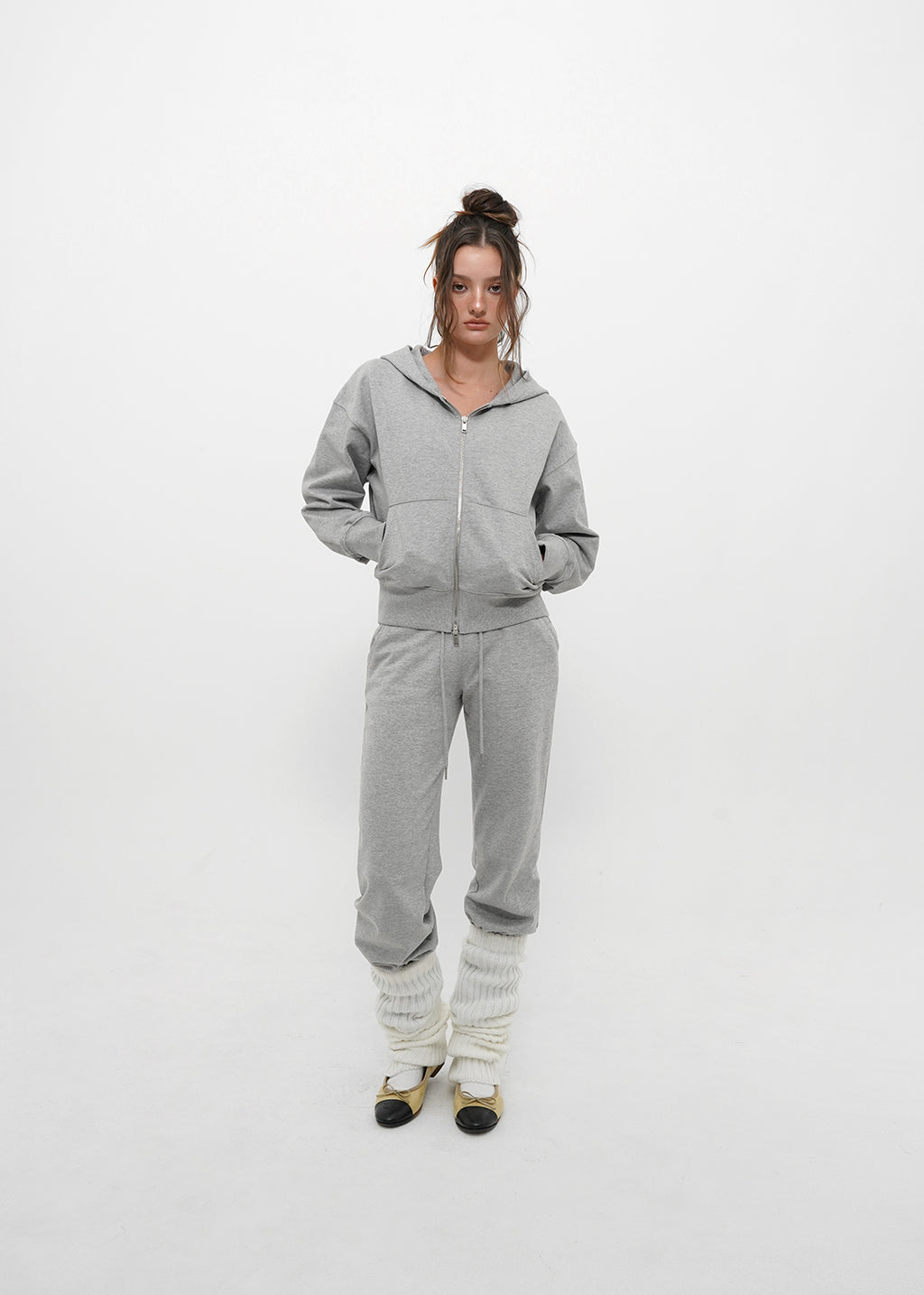 [ Pre-order ] B-Basic Mid-Sweat Hooded Zip-Up
