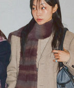 [ Pre-order ] Striped Hairy Bold Muffler