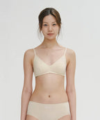 [ Pre-order ] 莫代爾內衣套裝👙 Modal Oh! Bralette Panty SET ( 內附胸墊 )