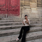 [ Jennie同款 ] Lettering Sheer Long sleeve