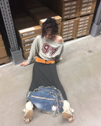 [ 現貨 ] Sculptor Off-Shoulder Cropped Sweatshirt