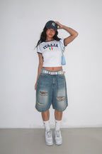 [ Pre-order ] Oatmeal Vintage Washing Jorts