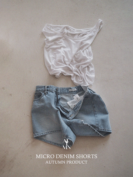 [ Pre-order ] Autumn Made Micro Denim Shorts ( L來港中 )