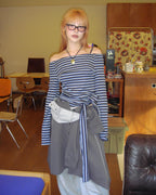 [ Pre-order ] Stripe Strap T-Shirt