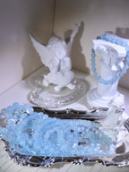 [ 現貨 ] 🇧🇷巴西老礦碎冰冰海藍寶 Natural Brazil Aquamarine Bracelet